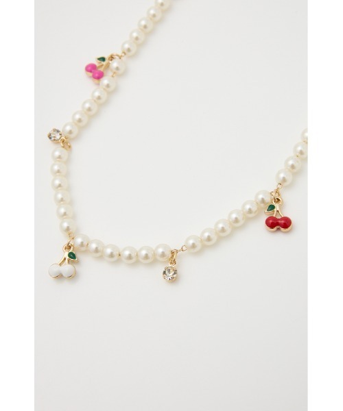 RODEO CROWNS WIDE BOWL(ロデオクラウンズワイドボウル)の「サクランボフェイクパールネックレス(ネックレス・レディース・マルチ・FREE)」の3枚目の写真