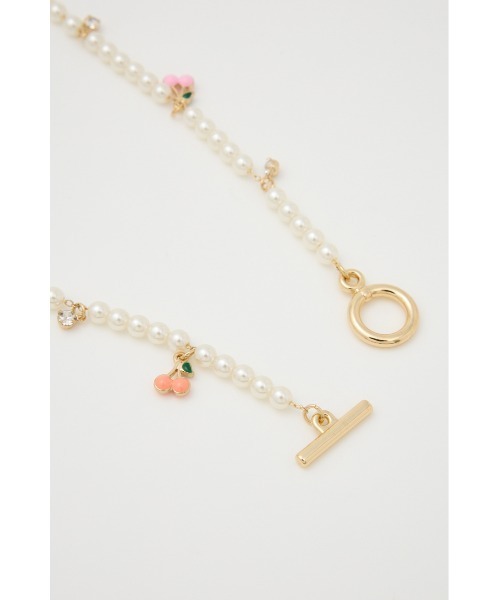 RODEO CROWNS WIDE BOWL(ロデオクラウンズワイドボウル)の「サクランボフェイクパールネックレス(ネックレス・レディース・マルチ・FREE)」の4枚目の写真