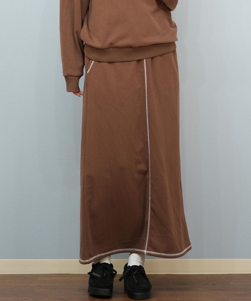 ROXY（ロキシー）の「ROXY/ロキシー スウェットスカート RSK254003（スカート・レディース・ブラック/ブラウン/アイボリー・M/L）」の3枚目の写真