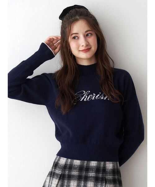 CALNAMUR（カルナムール）の「ロゴハイゲージトップス（ニット/セーター・レディース・グレー/ネイビー/レッド・FREE）」の3枚目の写真