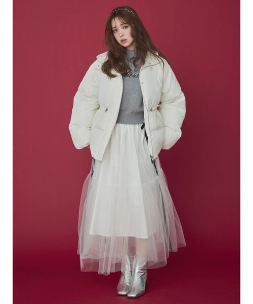 CALNAMUR（カルナムール）の「ロゴハイゲージトップス（ニット/セーター・レディース・グレー/ネイビー/レッド・FREE）」の6枚目の写真