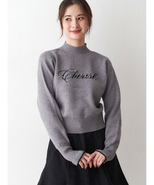 CALNAMUR（カルナムール）の「ロゴハイゲージトップス（ニット/セーター・レディース・グレー/ネイビー/レッド・FREE）」の21枚目の写真