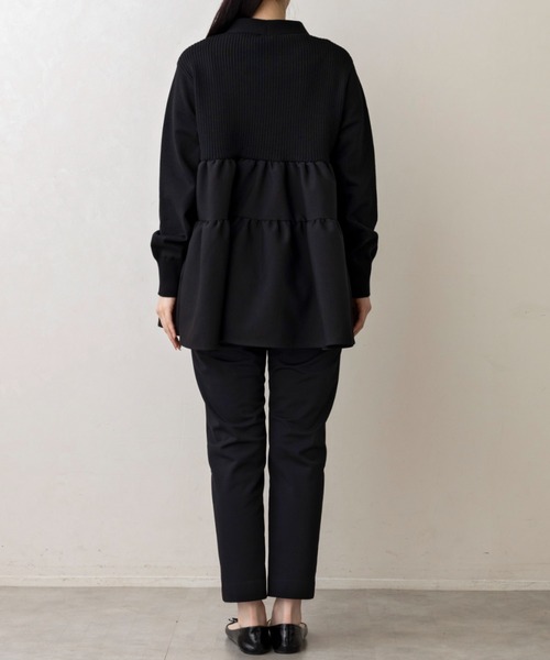 SONO/ソーノ】ﾃｨｱｰﾄﾞﾌﾚｱ ﾁｭﾆｯｸﾆｯﾄﾌﾟﾙｵｰﾊﾞｰ（ニット/セーター）｜Sono