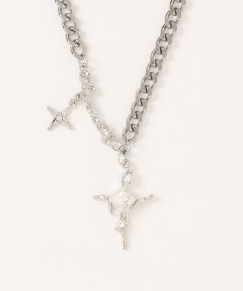 GGD SELECT(ジージーディー セレクト)の「Y2Kネックレス(ネックレス・レディース・シルバー系その他3/シルバー系その他5/シルバー系その他/シルバー/シルバー系その他2/シルバー系その他4/シルバー系その他6・FREE)」の1枚目の写真