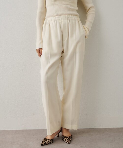 Whim Gazette(ウィムガゼット)の「サキソニーウールパンツ(その他パンツ・レディース・ホワイト系その他/チャコールグレー・FREE)」の2枚目の写真