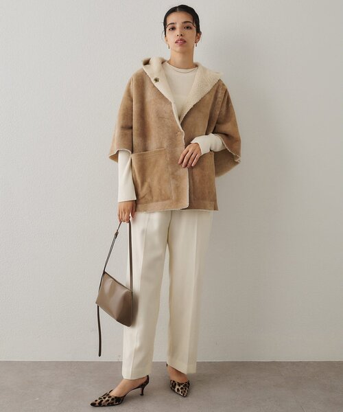 Whim Gazette(ウィムガゼット)の「サキソニーウールパンツ(その他パンツ・レディース・ホワイト系その他/チャコールグレー・FREE)」の13枚目の写真