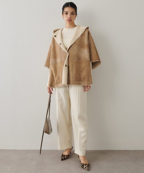 Whim Gazette(ウィムガゼット)の「サキソニーウールパンツ(その他パンツ・レディース・ホワイト系その他/チャコールグレー・FREE)」の12枚目の写真