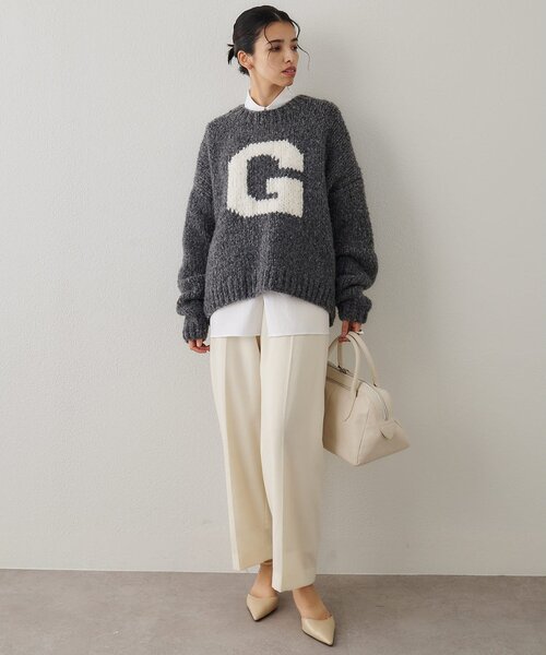 Whim Gazette(ウィムガゼット)の「サキソニーウールパンツ(その他パンツ・レディース・ホワイト系その他/チャコールグレー・FREE)」の15枚目の写真