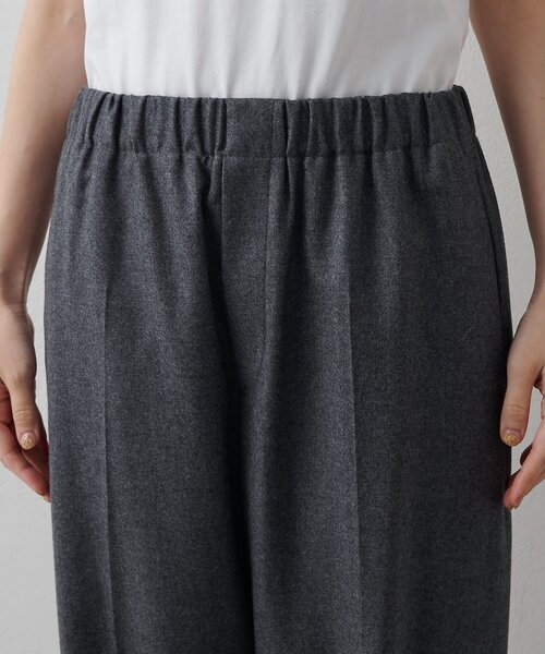 Whim Gazette(ウィムガゼット)の「サキソニーウールパンツ(その他パンツ・レディース・ホワイト系その他/チャコールグレー・FREE)」の7枚目の写真