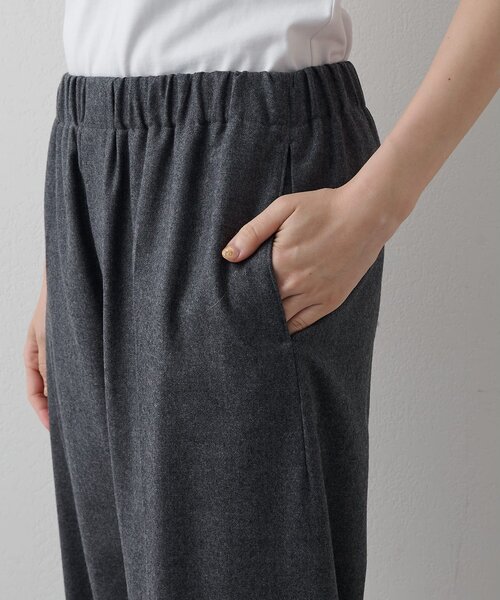 Whim Gazette(ウィムガゼット)の「サキソニーウールパンツ(その他パンツ・レディース・ホワイト系その他/チャコールグレー・FREE)」の8枚目の写真