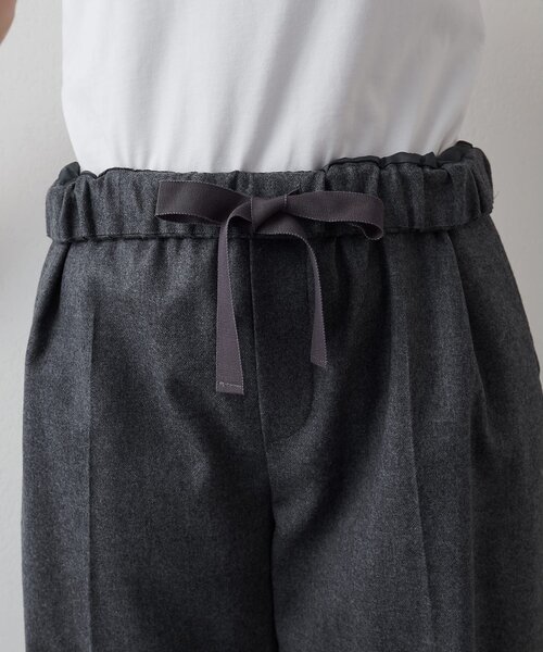 Whim Gazette(ウィムガゼット)の「サキソニーウールパンツ(その他パンツ・レディース・ホワイト系その他/チャコールグレー・FREE)」の3枚目の写真