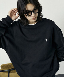 U.S. POLO ASSN.（ユーエスポロアッスン）の「U.S. POLO ASSN./ユーエスポロアッスン 別注 CREW NECK SWEAT/ワンポイント刺繍裏起毛スウェット(限定展開)（スウェット）」