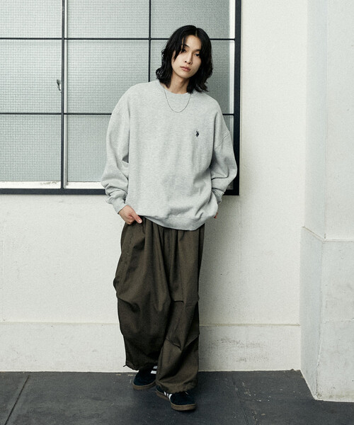 セール】U.S. POLO ASSN./ユーエスポロアッスン 別注 CREW NECK SWEAT