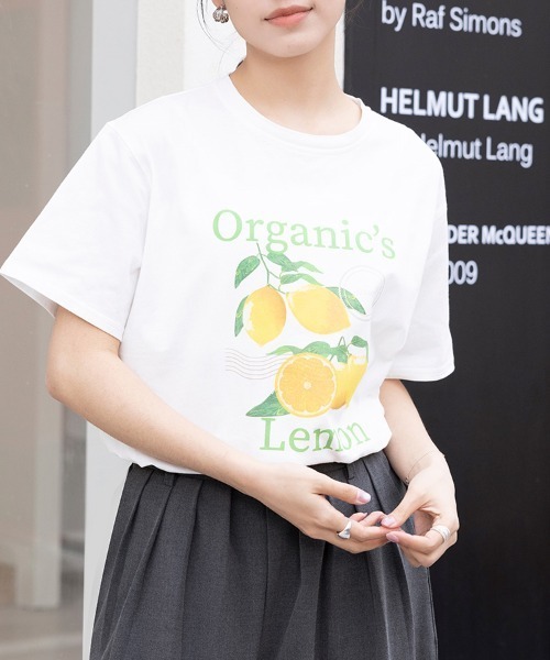 ReRe(リリ)の「選べる5type プリントTシャツ(Tシャツ/カットソー・レディース・ブラック/ブラック系その他2/ブラック系その他/ホワイト系その他4/ホワイト系その他2/ブラック系その他3/ホワイト/ホワイト系その他/ブラック系その他4/ホワイト系その他3・MEDIUM)」の5枚目の写真