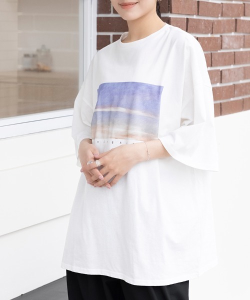 ReRe(リリ)の「選べる5type プリントTシャツ(Tシャツ/カットソー・レディース・ブラック/ブラック系その他2/ブラック系その他/ホワイト系その他4/ホワイト系その他2/ブラック系その他3/ホワイト/ホワイト系その他/ブラック系その他4/ホワイト系その他3・MEDIUM)」の14枚目の写真