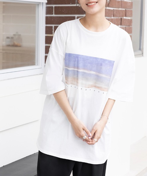 ReRe(リリ)の「選べる5type プリントTシャツ(Tシャツ/カットソー・レディース・ブラック/ブラック系その他2/ブラック系その他/ホワイト系その他4/ホワイト系その他2/ブラック系その他3/ホワイト/ホワイト系その他/ブラック系その他4/ホワイト系その他3・MEDIUM)」の15枚目の写真