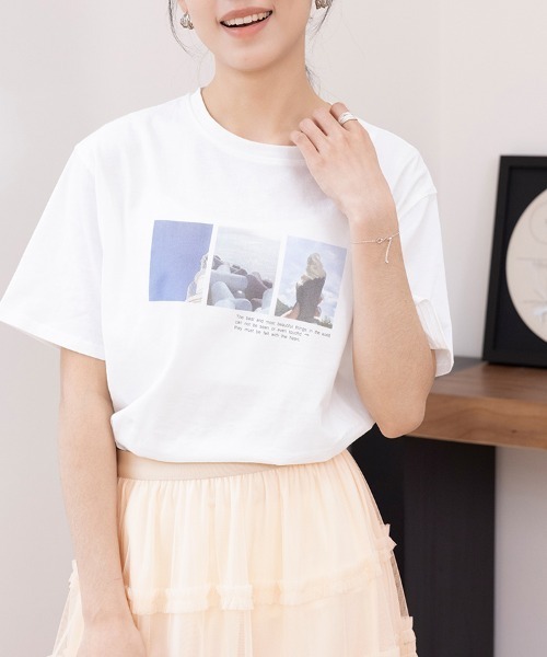 ReRe(リリ)の「選べる5type プリントTシャツ(Tシャツ/カットソー・レディース・ブラック/ブラック系その他2/ブラック系その他/ホワイト系その他4/ホワイト系その他2/ブラック系その他3/ホワイト/ホワイト系その他/ブラック系その他4/ホワイト系その他3・MEDIUM)」の17枚目の写真