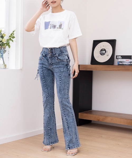ReRe(リリ)の「選べる5type プリントTシャツ(Tシャツ/カットソー・レディース・ブラック/ブラック系その他2/ブラック系その他/ホワイト系その他4/ホワイト系その他2/ブラック系その他3/ホワイト/ホワイト系その他/ブラック系その他4/ホワイト系その他3・MEDIUM)」の18枚目の写真