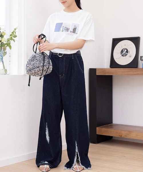 ReRe(リリ)の「選べる5type プリントTシャツ(Tシャツ/カットソー・レディース・ブラック/ブラック系その他2/ブラック系その他/ホワイト系その他4/ホワイト系その他2/ブラック系その他3/ホワイト/ホワイト系その他/ブラック系その他4/ホワイト系その他3・MEDIUM)」の19枚目の写真