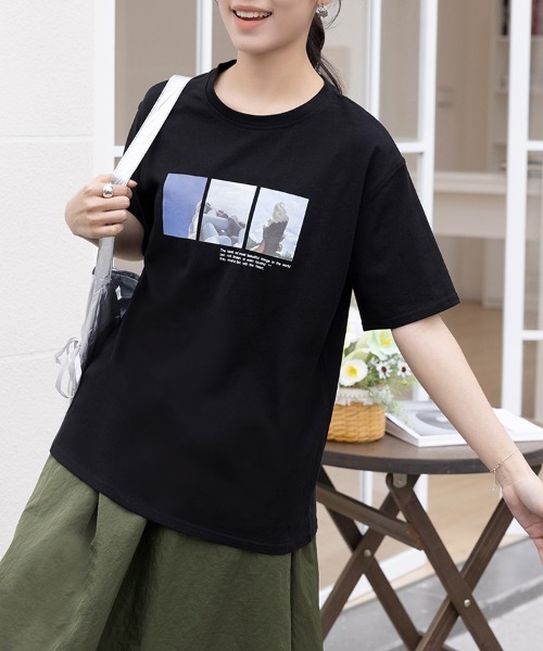 ReRe(リリ)の「選べる5type プリントTシャツ(Tシャツ/カットソー・レディース・ブラック/ブラック系その他2/ブラック系その他/ホワイト系その他4/ホワイト系その他2/ブラック系その他3/ホワイト/ホワイト系その他/ブラック系その他4/ホワイト系その他3・MEDIUM)」の20枚目の写真
