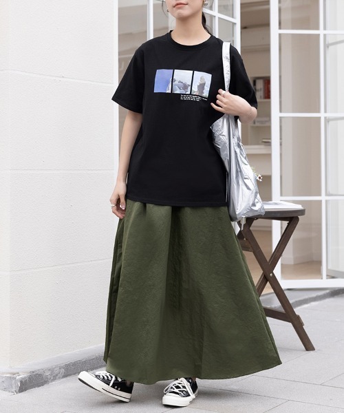 ReRe(リリ)の「選べる5type プリントTシャツ(Tシャツ/カットソー・レディース・ブラック/ブラック系その他2/ブラック系その他/ホワイト系その他4/ホワイト系その他2/ブラック系その他3/ホワイト/ホワイト系その他/ブラック系その他4/ホワイト系その他3・MEDIUM)」の22枚目の写真