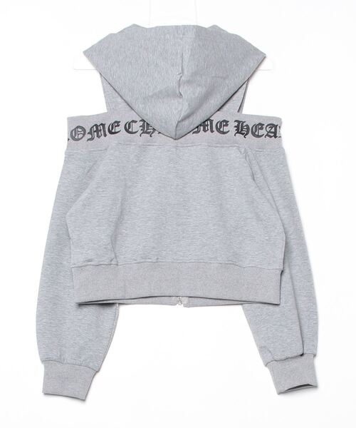 TITTY&CO.（ティティーアンドコー）の「ゴシックロゴジップパーカー（パーカー・レディース・グレー/ホワイト・FREE）」の4枚目の写真