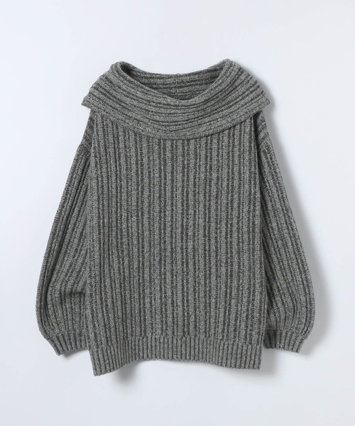 ランダムリブオフショルプルオーバー/603805（ニット/セーター