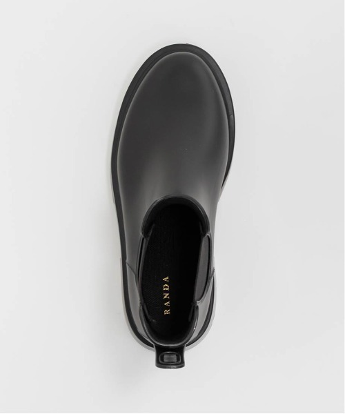 RANDA(ランダ)の「ボリュームソールサイドゴアレインブーツ(レインシューズ・レディース・ブラック/ダークブラウン・S/M)」の19枚目の写真