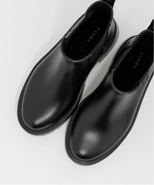 RANDA(ランダ)の「ボリュームソールサイドゴアレインブーツ(レインシューズ・レディース・ブラック/ダークブラウン・S/M)」の18枚目の写真