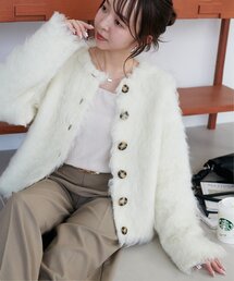 OHGA オーガ / シャギーコーディガン OHGA シャギーコーディガン コート カーディガン OHGA シャギー