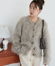 シャギーカーディガン