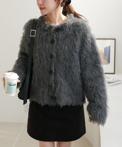 シャギーカーディガン（カーディガン/ボレロ）｜DISCOAT（ディスコート