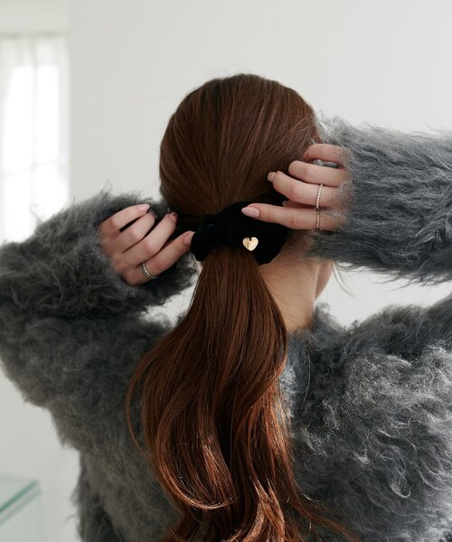 DISCOAT（ディスコート）の「シャギーカーディガン（カーディガン/ボレロ・レディース・モカ/ダークグレー/ブラウン/ピンク/アイボリー・FREE）」の6枚目の写真