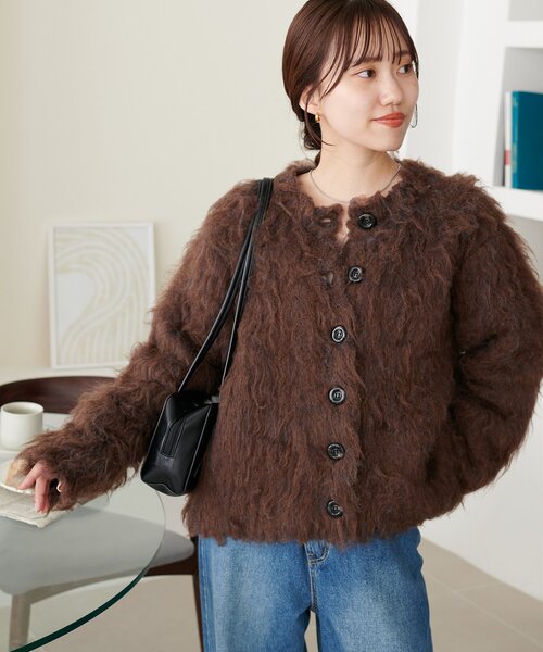 シャギーカーディガン（カーディガン/ボレロ）｜DISCOAT（ディスコート