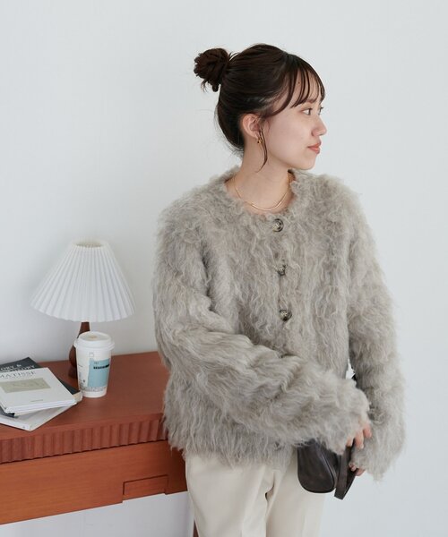 シャギーカーディガン（カーディガン/ボレロ）｜DISCOAT（ディスコート