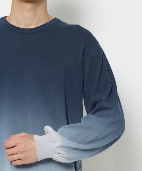 HARE(ハレ)の「グラデーションニットプルオーバー(HARE)(ニット/セーター・メンズ・ブラック系その他/ブルー系その他・FREE)」の13枚目の写真