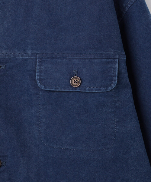 McGREGOR（マックレガー）の「McGREGOR COLLECTION/マックレガー コレクション 別注 モールスキン カバーオール（ブルゾン・メンズ・ブラック/ベージュ/ブルー・MEDIUM/LARGE）」の4枚目の写真