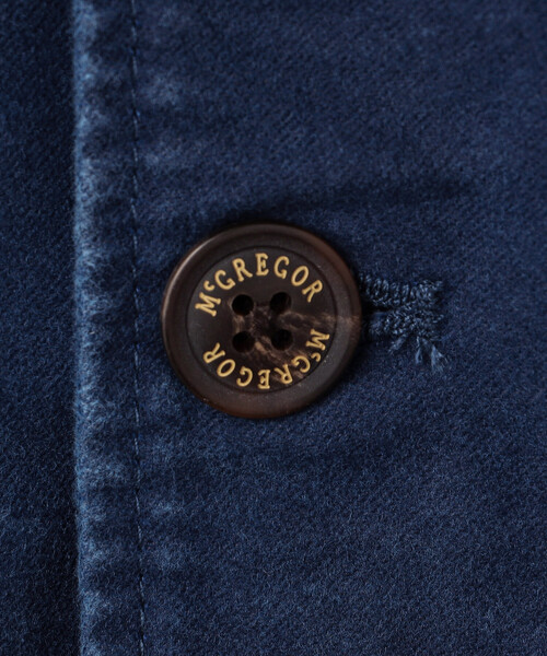McGREGOR（マックレガー）の「McGREGOR COLLECTION/マックレガー コレクション 別注 モールスキン カバーオール（ブルゾン・メンズ・ブラック/ベージュ/ブルー・MEDIUM/LARGE）」の13枚目の写真