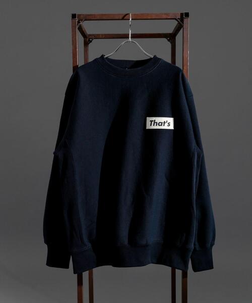 THE GOODLAND MARKET(ザグッドランドマーケット)の「『別注』That’s×THE GOODLAND MARKET The Sweatshirt 12oz(スウェット・メンズ・ネイビー/ベージュ・MEDIUM/LARGE/X-LARGE)」の1枚目の写真