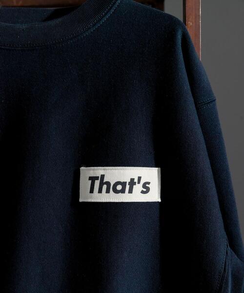 THE GOODLAND MARKET(ザグッドランドマーケット)の「『別注』That’s×THE GOODLAND MARKET The Sweatshirt 12oz(スウェット・メンズ・ネイビー/ベージュ・MEDIUM/LARGE/X-LARGE)」の3枚目の写真
