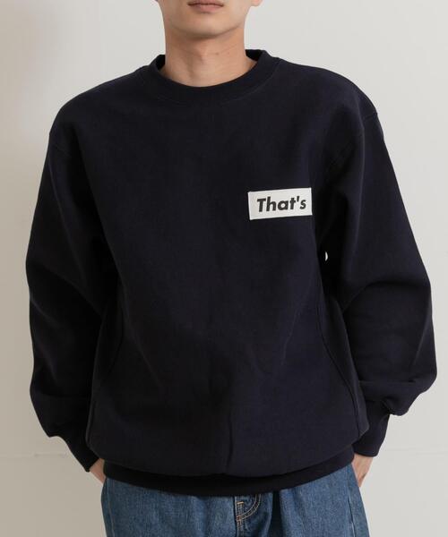 THE GOODLAND MARKET(ザグッドランドマーケット)の「『別注』That’s×THE GOODLAND MARKET The Sweatshirt 12oz(スウェット・メンズ・ネイビー/ベージュ・MEDIUM/LARGE/X-LARGE)」の8枚目の写真