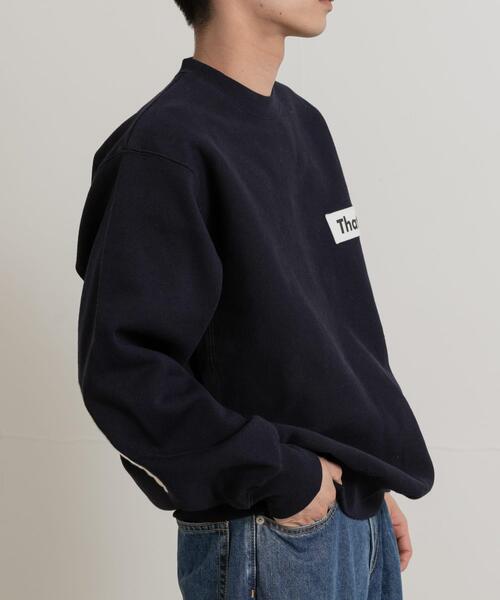 THE GOODLAND MARKET(ザグッドランドマーケット)の「『別注』That’s×THE GOODLAND MARKET The Sweatshirt 12oz(スウェット・メンズ・ネイビー/ベージュ・MEDIUM/LARGE/X-LARGE)」の9枚目の写真