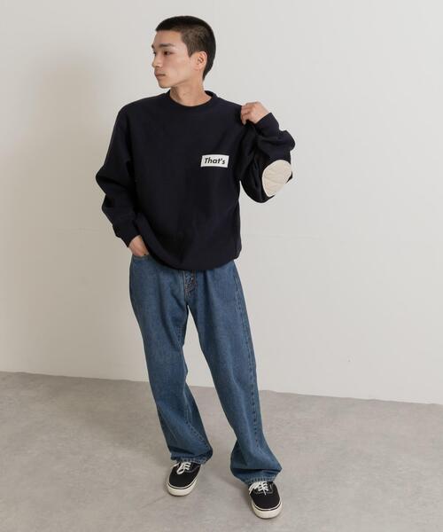 THE GOODLAND MARKET(ザグッドランドマーケット)の「『別注』That’s×THE GOODLAND MARKET The Sweatshirt 12oz(スウェット・メンズ・ネイビー/ベージュ・MEDIUM/LARGE/X-LARGE)」の15枚目の写真