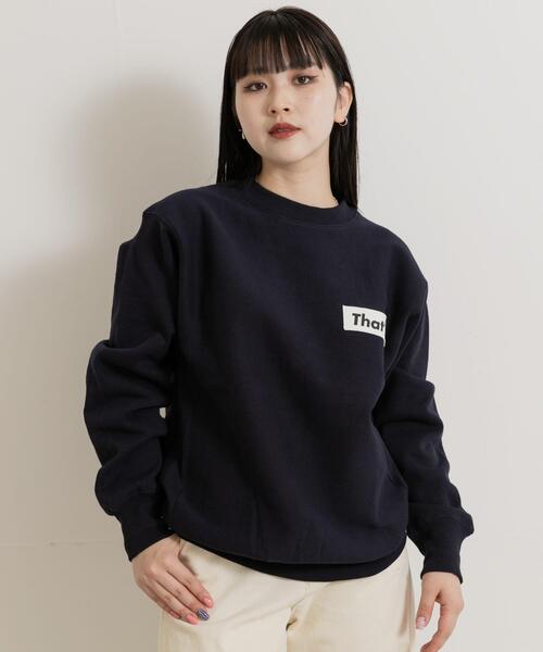 THE GOODLAND MARKET(ザグッドランドマーケット)の「『別注』That’s×THE GOODLAND MARKET The Sweatshirt 12oz(スウェット・メンズ・ネイビー/ベージュ・MEDIUM/LARGE/X-LARGE)」の17枚目の写真
