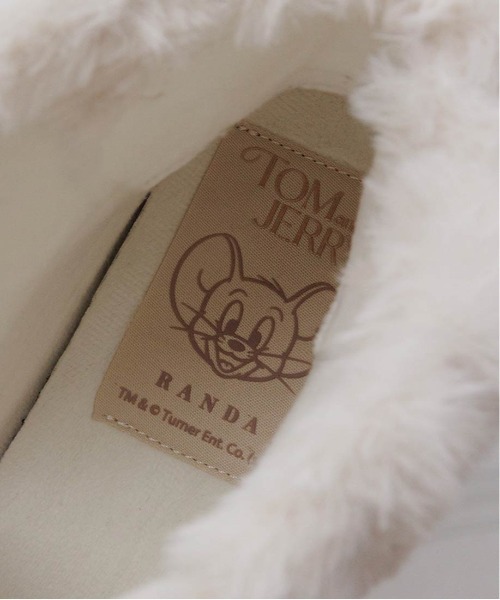 RANDA(ランダ)の「【TOM and JERRY】バックリボンムートンブーツ(ブーツ・レディース・ベージュ/グレー・L/M/S/LL)」の15枚目の写真