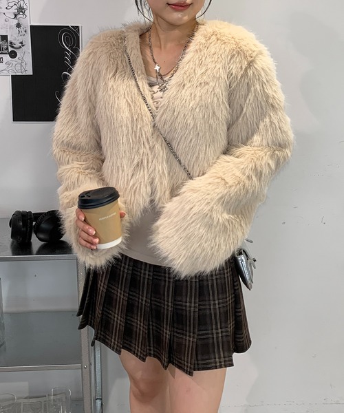 lilful（リルフル）の「【25年秋冬新作】ショート丈 フェイクファー