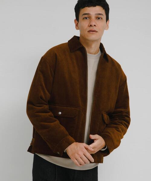 URBAN RESEARCH Sonny Label（アーバンリサーチサニーレーベル）の「パデッドショートジップブルゾン（ブルゾン・メンズ・ブラウン/グレー系その他/ブラック/チャコールグレー・LARGE/MEDIUM）」の4枚目の写真