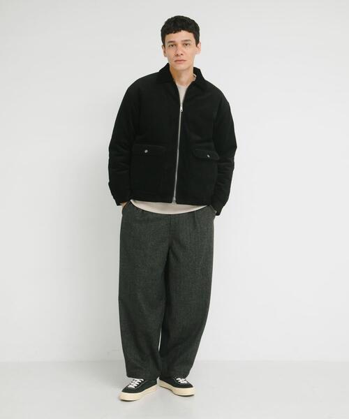 URBAN RESEARCH Sonny Label（アーバンリサーチサニーレーベル）の「パデッドショートジップブルゾン（ブルゾン・メンズ・ブラウン/グレー系その他/ブラック/チャコールグレー・LARGE/MEDIUM）」の9枚目の写真