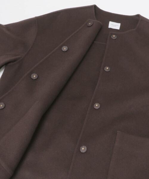ウールリバーノーカーラミドルコート（その他アウター）｜URBAN