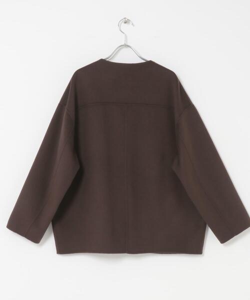 ウールリバーノーカーラミドルコート（その他アウター）｜URBAN